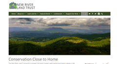 Desktop Screenshot of newriverlandtrust.org