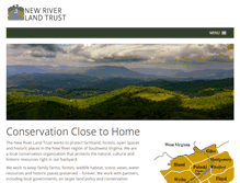 Tablet Screenshot of newriverlandtrust.org